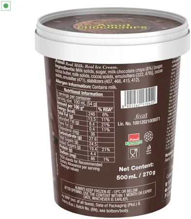 Amul Choco Chips Ice Cream 500 ml